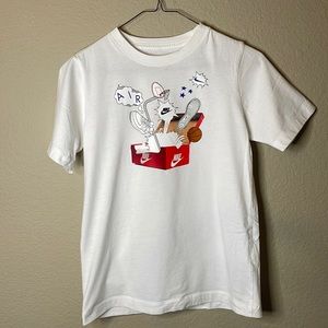 Nike Graphic T-Shirt Boys Large White
